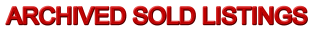 ARCHIVED SOLD LISTINGS